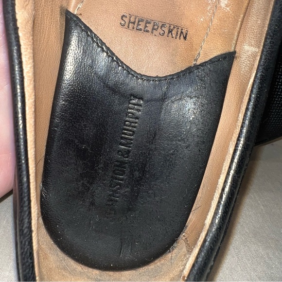 Johnston Murphy Men's Loafers 9.5 M Soft Black Sheepskin Leather Anti Slip - Picture 7 of 10